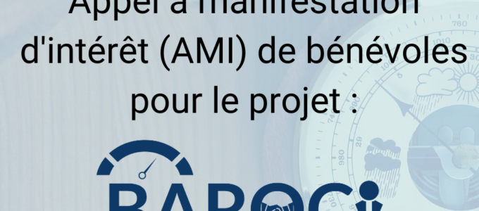 Appel à Manifestation d’Intérêt (AMI) bénévoles BAROCI