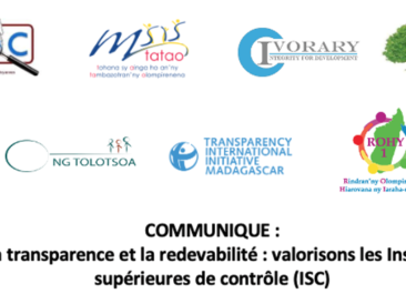 COMMUNIQUE: Pour la transparence et la redevabilité : valorisons les Institutions supérieures de contrôle (ISC)