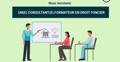 Recrutement d’un(e) Consultant(e) formateur en Droit foncier pour le projet MAFI 2.0